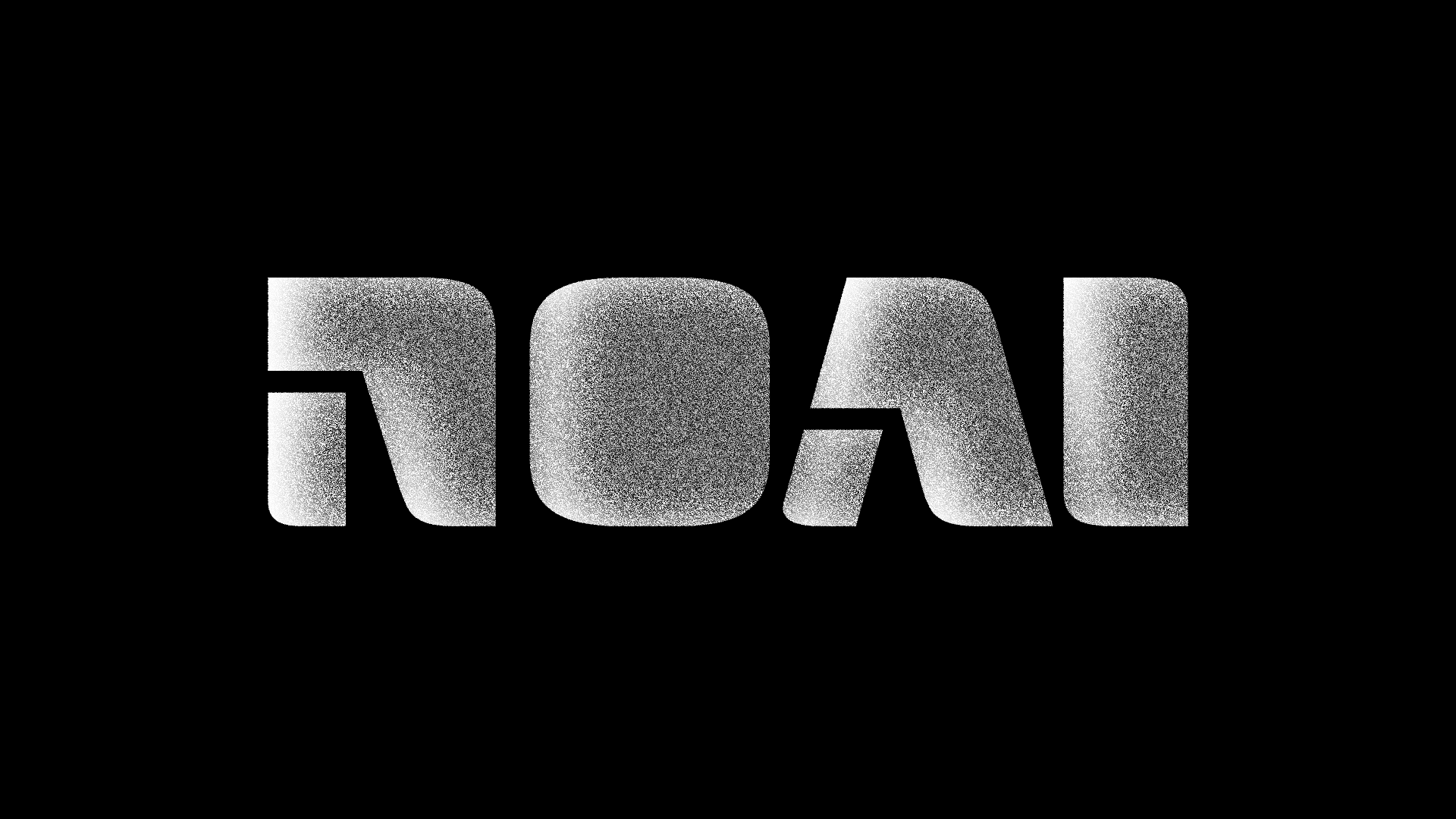 Static logo with noise